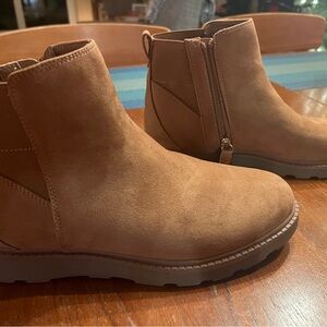 Brown Suede Ankle Boots